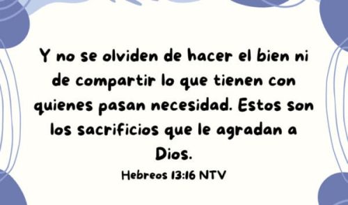 Hebreos 13:16 NTV