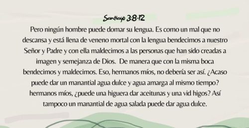 Santiago 3: 8-12